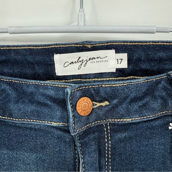 CJLA Carly Jean Chrissy Classic Vintage High Rise Straight Jeans in Dark Wash 17 - Picture 10 of 15